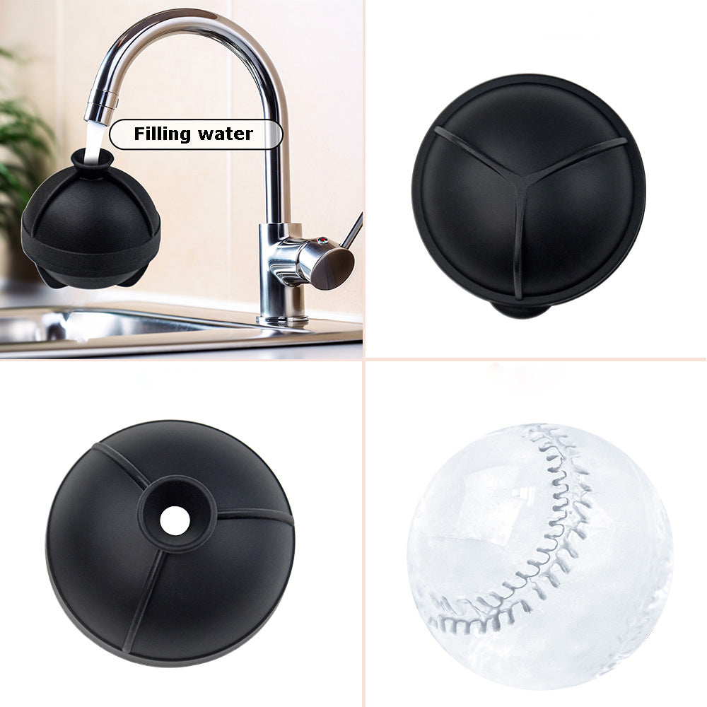 Large Single Golf Ball Shaped Silicone Ice Ball Mold Sports Ball Ice Cube Molds
