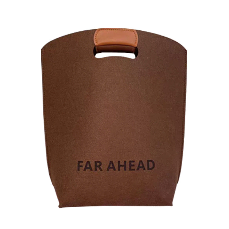 Felt Tote Bag Shopping Bag W/Handler