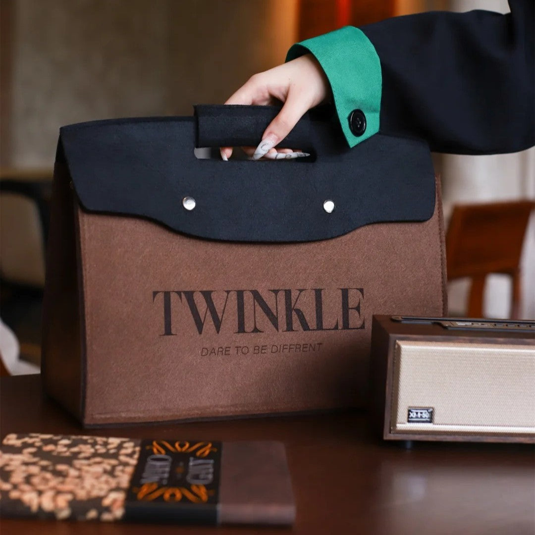 Custom Felt Handbag Stylish Business Felt Handbag for Corporate Events