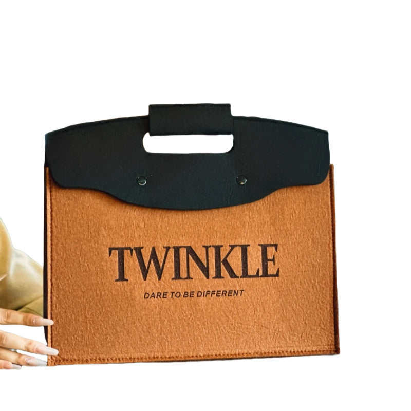 Custom Felt Handbag Stylish Business Felt Handbag for Corporate Events