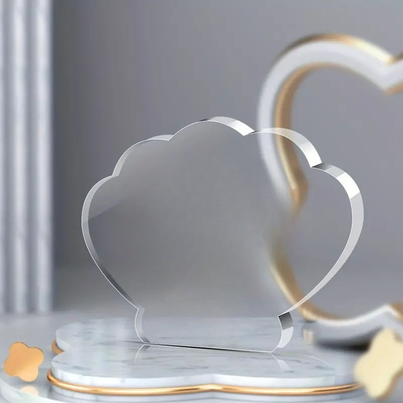 Custom Shell Shaped Acrylic Box Sign 4.7"