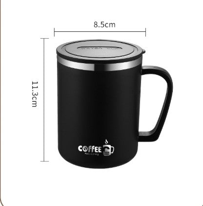 16 Oz. Stainless Steel Coffee Mug W/ Lid