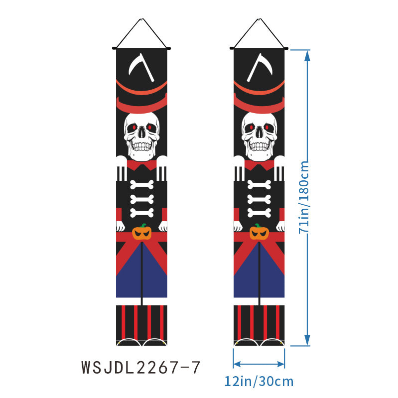 Full Custom Oxford cloth Christmas Couplet Christmas Porch Banner