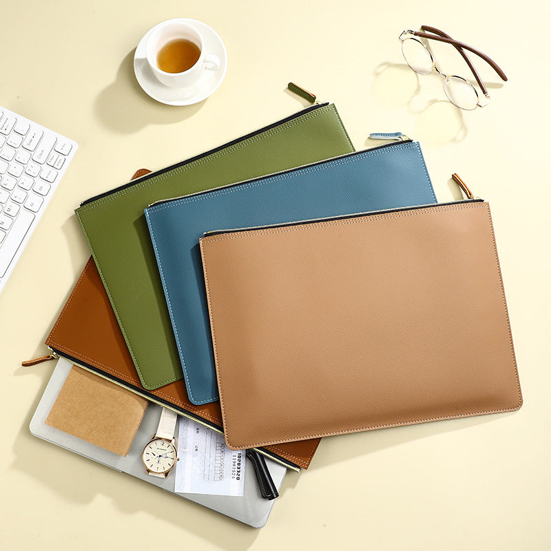 PU Leather Envelope Document Holder File Bags
