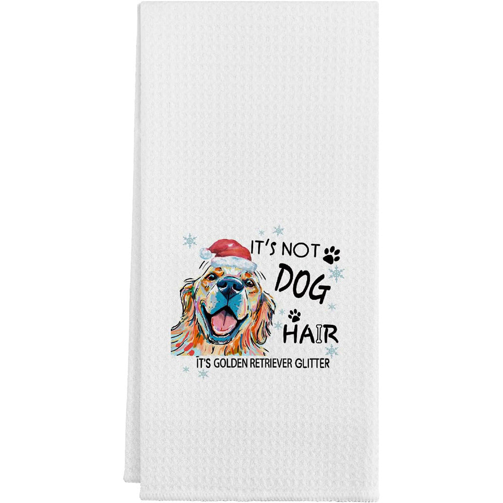 Christmas Waffle Hand Towel 16 x 24"