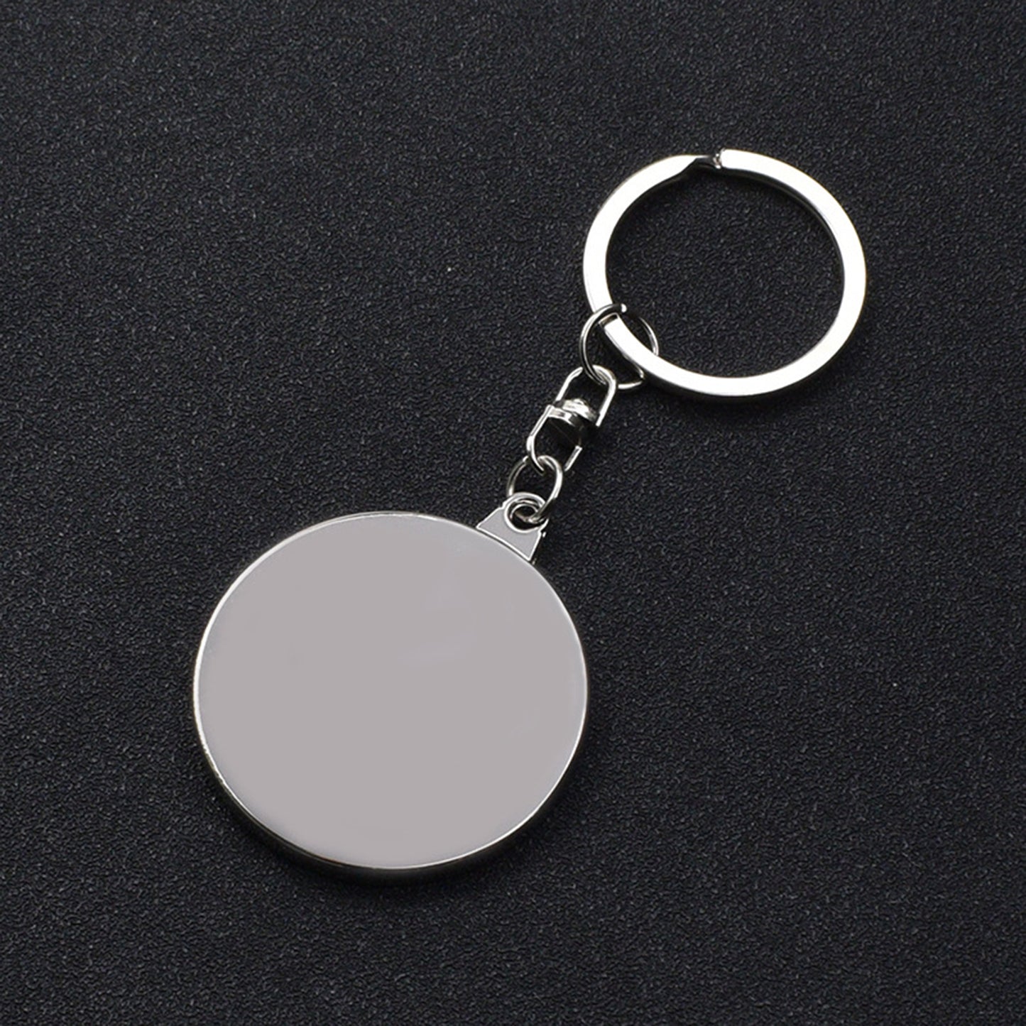 Round 50 Year Perpetual Calendar Metal Keychain