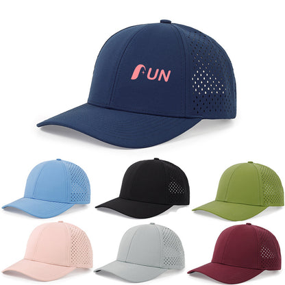 Light Weight Breathable Structured 6 Penel Running Hat For Men And Women