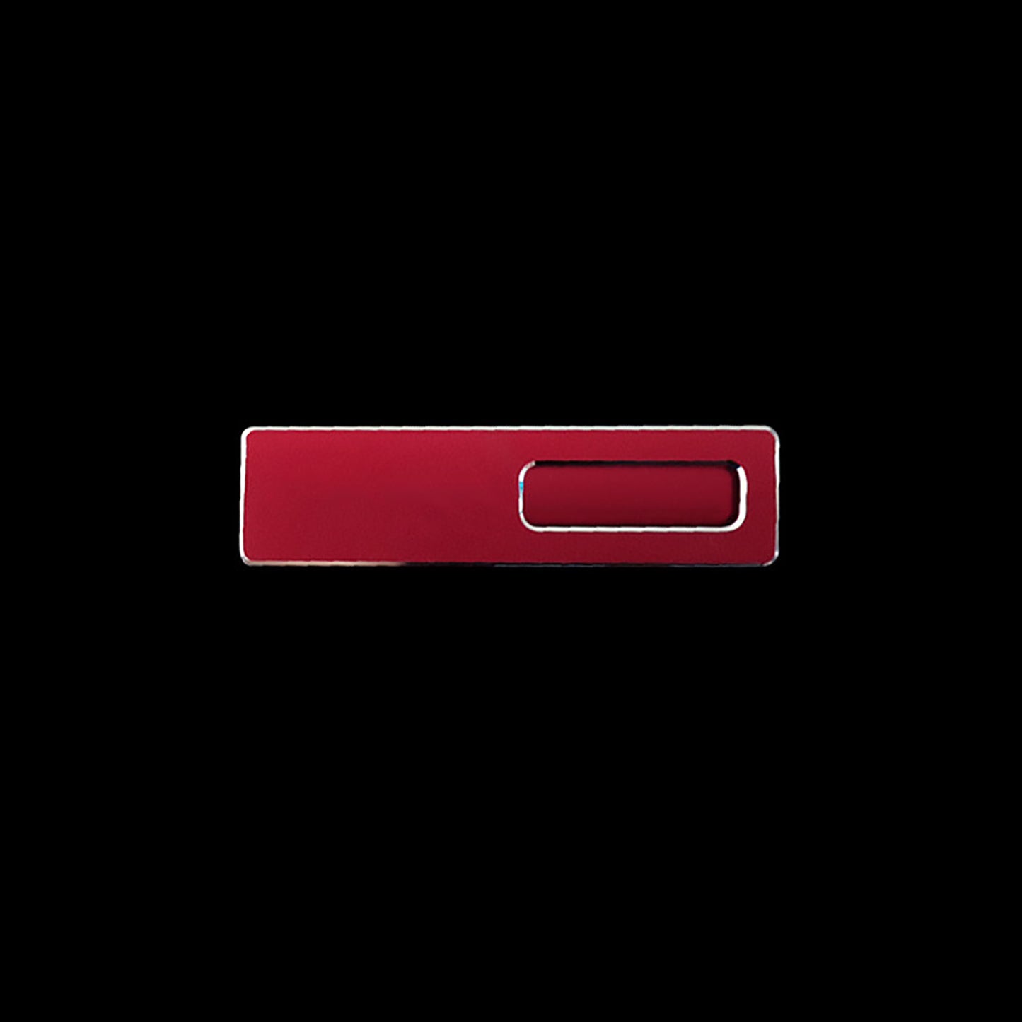 Professional Aluminum Alloy Name Tags Nameplate Badge with Safety Pin & Window #19