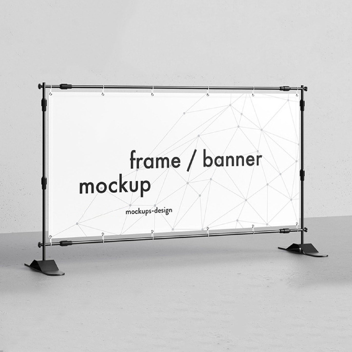 10'x8' Fabric Banner Display Adjustable Frame Banner Backdrop Wall Kit Banner Stand Frame&Fabric