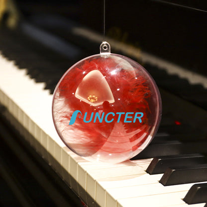 2.76" Clear Acrylic Fillable Ornaments Ball Transparent DIY Craft Ball