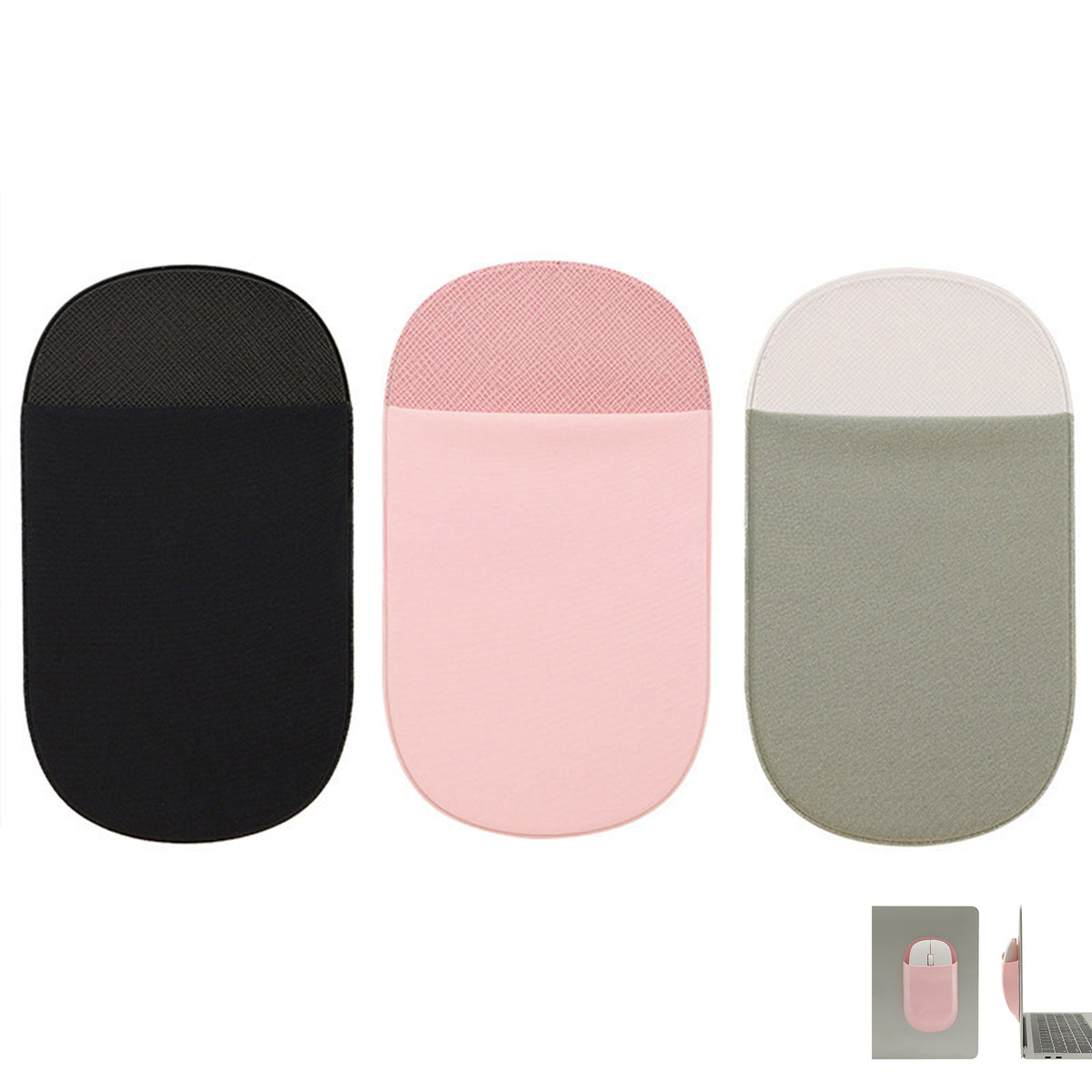 Laptop Back Adhesive Storage Bag Self-Adhesive Mouse Storage Bag