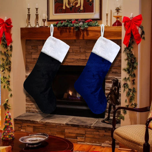 Christmas Socks Knitting Red Snowflake Christmas Decoration for Home Gift Xmas