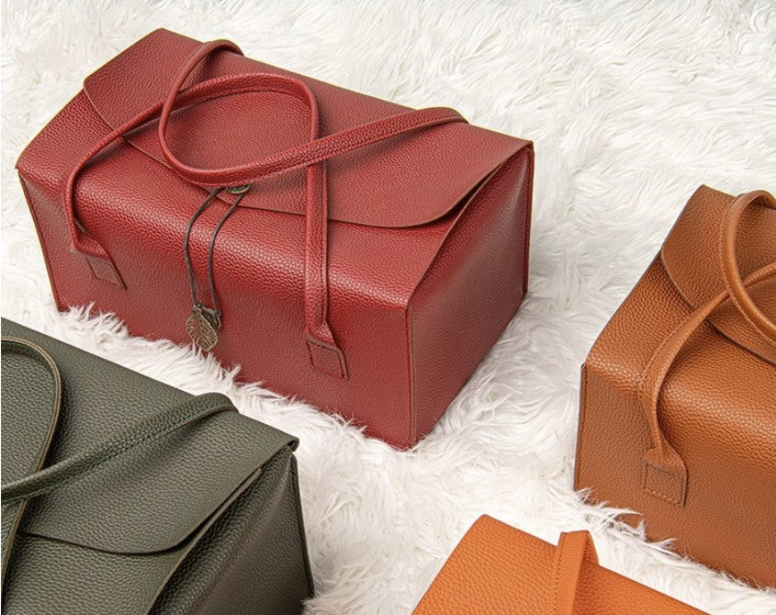 Large Capacity Reusable Leather Wine Tote Bag/Travel Bag
