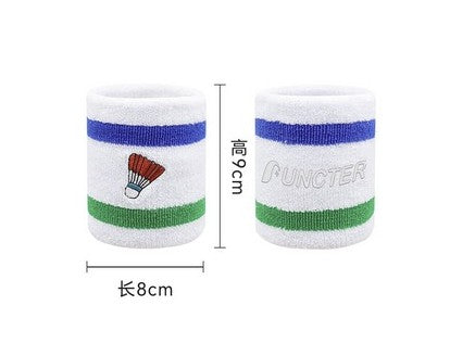 Terry Cloth Cotton Badminton Sport Wristband Embroidery