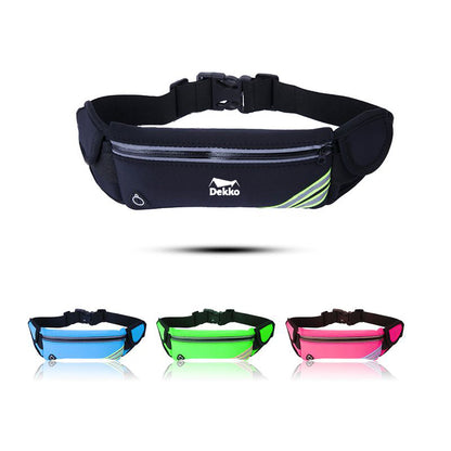 Running Belt Waist Pack w/Reflective Strips for Cell Phone
