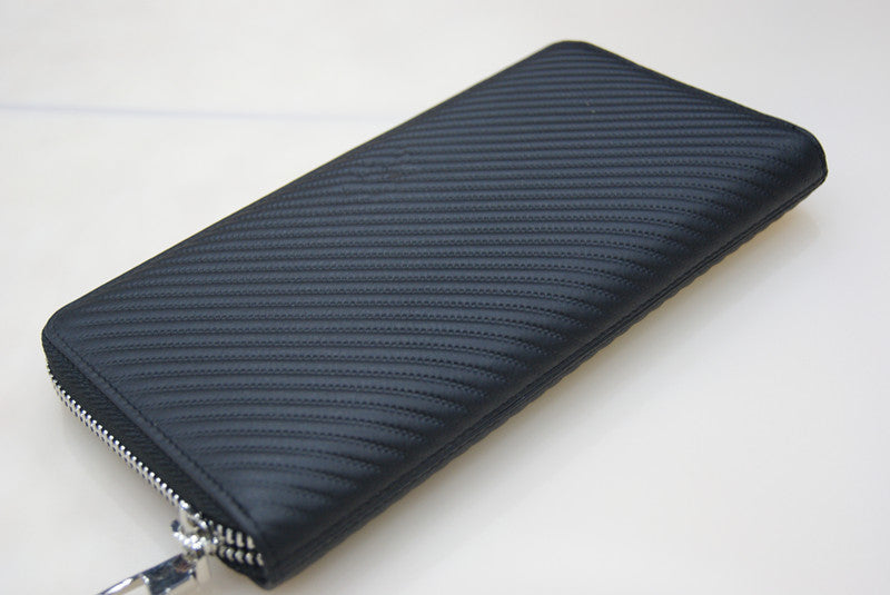 Genuine Leather Long Wallet/Purse W/ Zipper