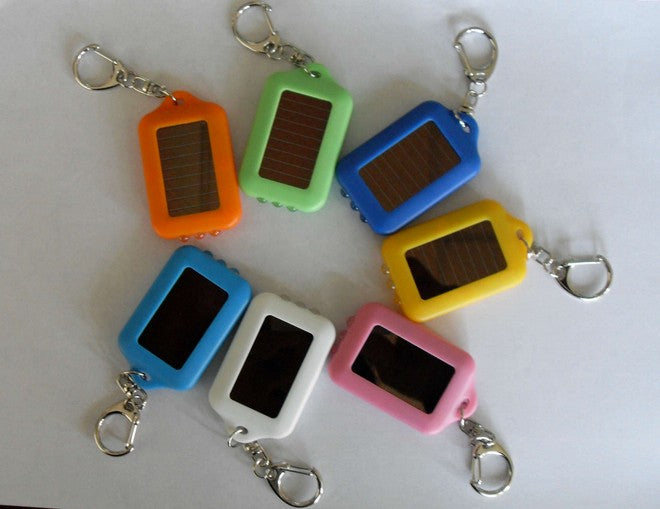 Solar Power LED Light Key Chain
