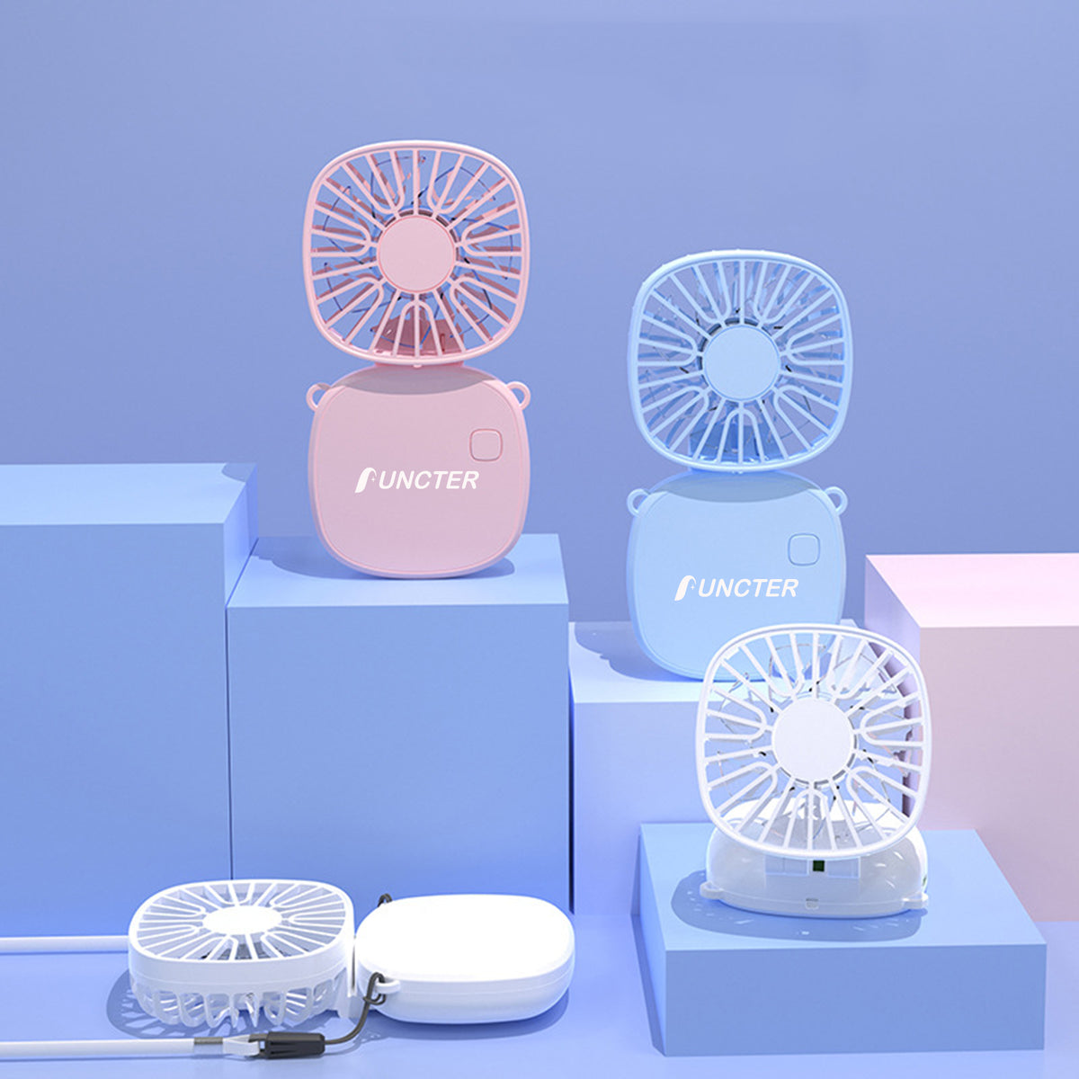 Rechargeable Mini Portable Hanging Neck Fan
