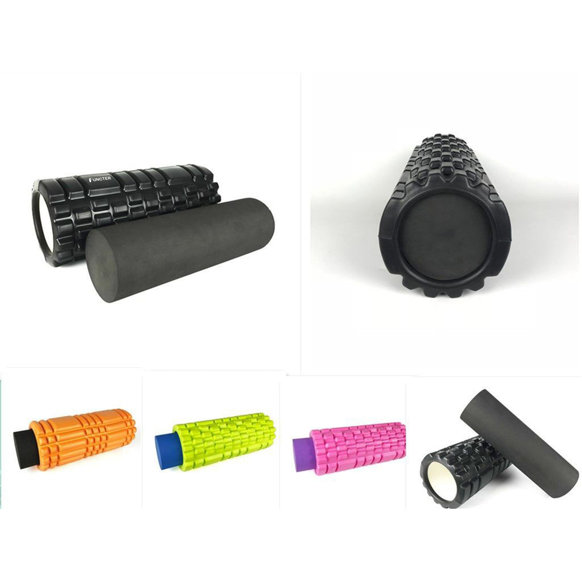 Extreme Muscle Foam Yoga Roller w/Closed End