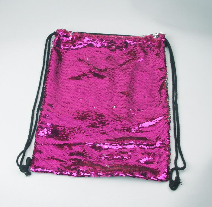 Women Mermaid Sequins Large Backpack Bag