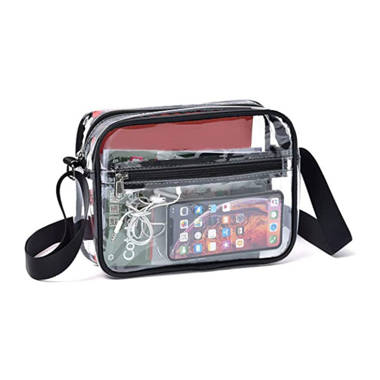 Transparent Crossbeam Messenger Bag Portable Travel Wallet Bag Cosmetic Storage Bag