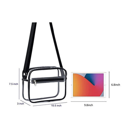 Transparent Crossbeam Messenger Bag Portable Travel Wallet Bag Cosmetic Storage Bag