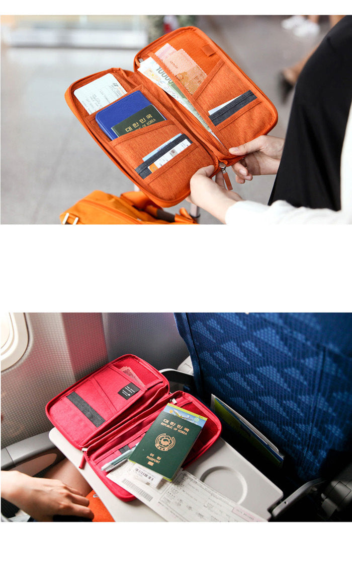 Multi-Purpose Travel Bag Passport Bag Certificate Bag Ticket Bag Passport Holder