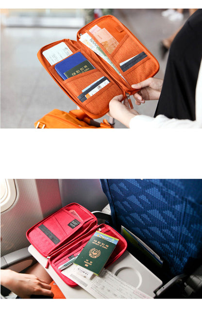 Multi-Purpose Travel Bag Passport Bag Certificate Bag Ticket Bag Passport Holder
