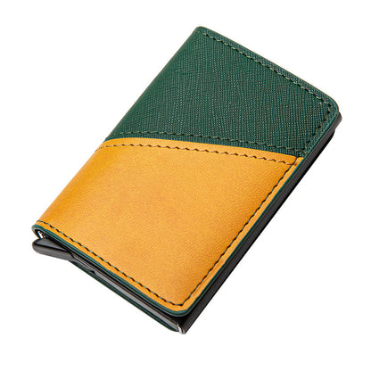 PU Split Joint Wallet Money Clip RFID
