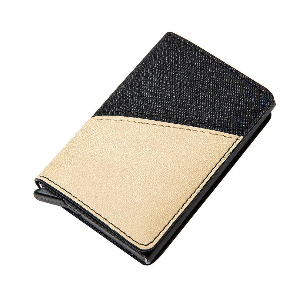 PU Split Joint Wallet Money Clip RFID