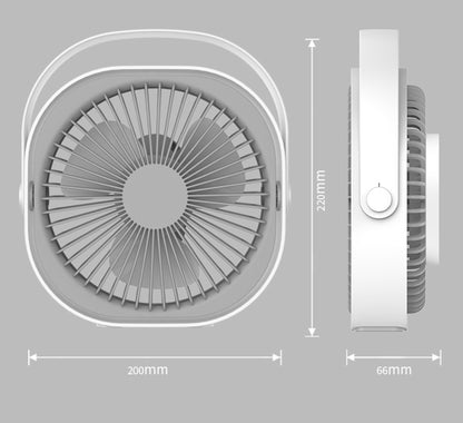 Mini Desk Fan Battery Operated Rechargeable Fan Portable Small Fan