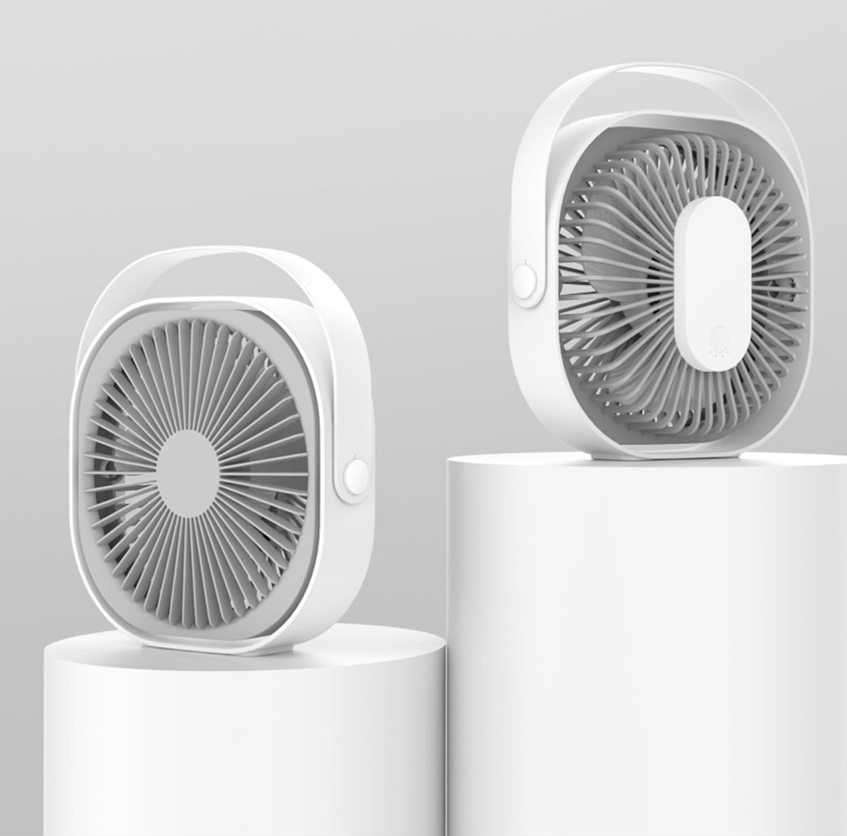 Mini Desk Fan Battery Operated Rechargeable Fan Portable Small Fan