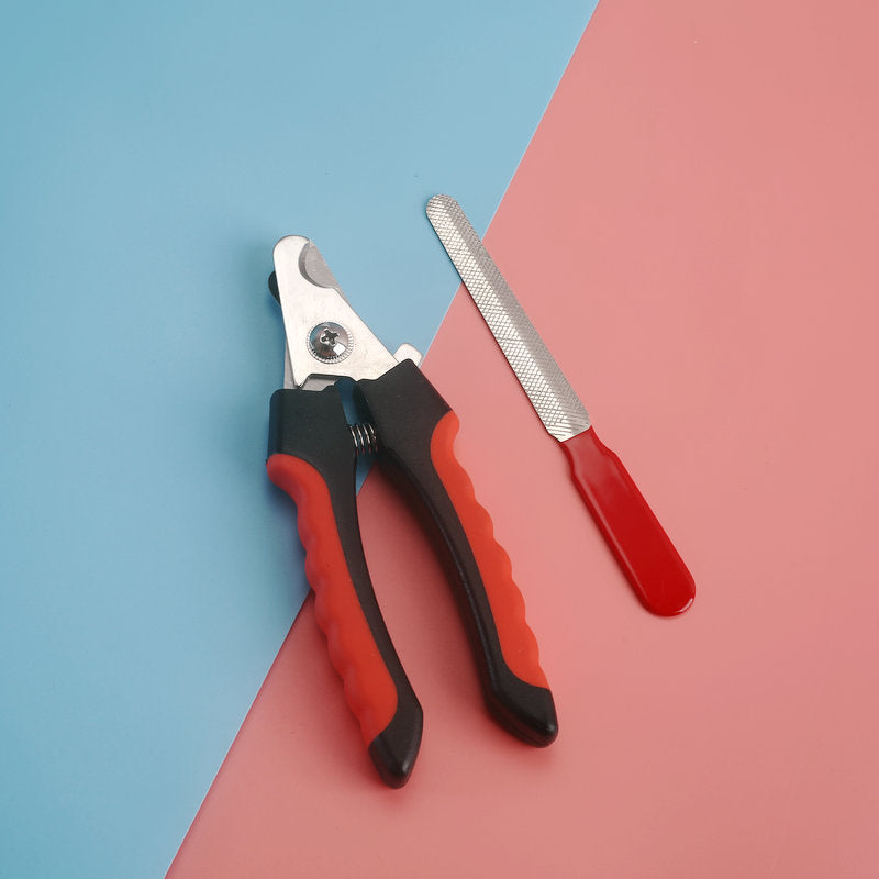 Stainless Steel Pet Nail Scissor W/ Nail File