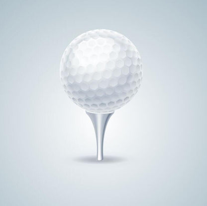 White Double-layer Training Golf Ball 392 Honeycombs