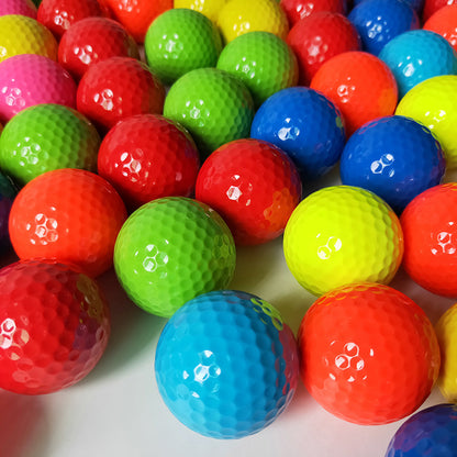 Colored Double-layer Training Golf Ball 392 Honeycombs