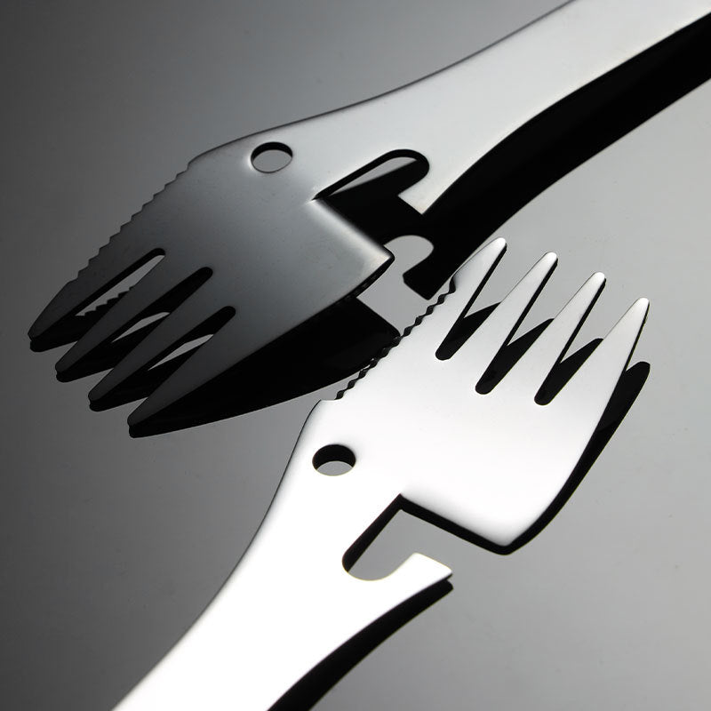 Multi Function Spoon Fork Bottle Opener Can Opener