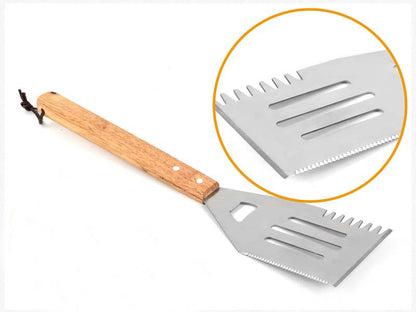 Three Pieces BBQ Set Bamboo Box