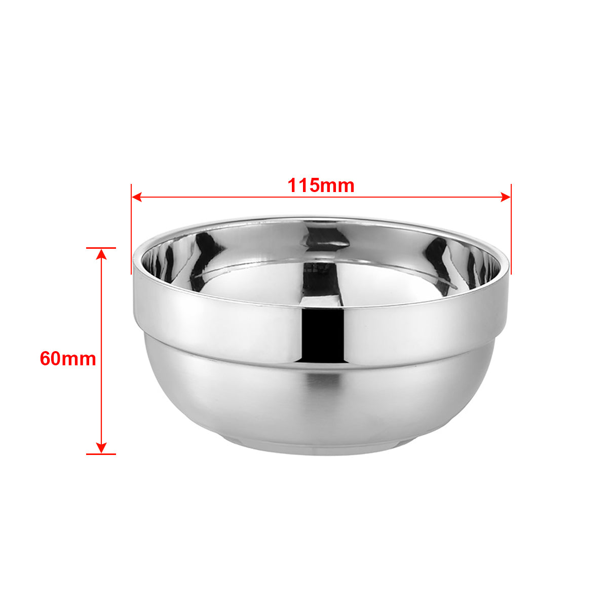 4.53" Double Walled Insulated Stainless Steel Bowl