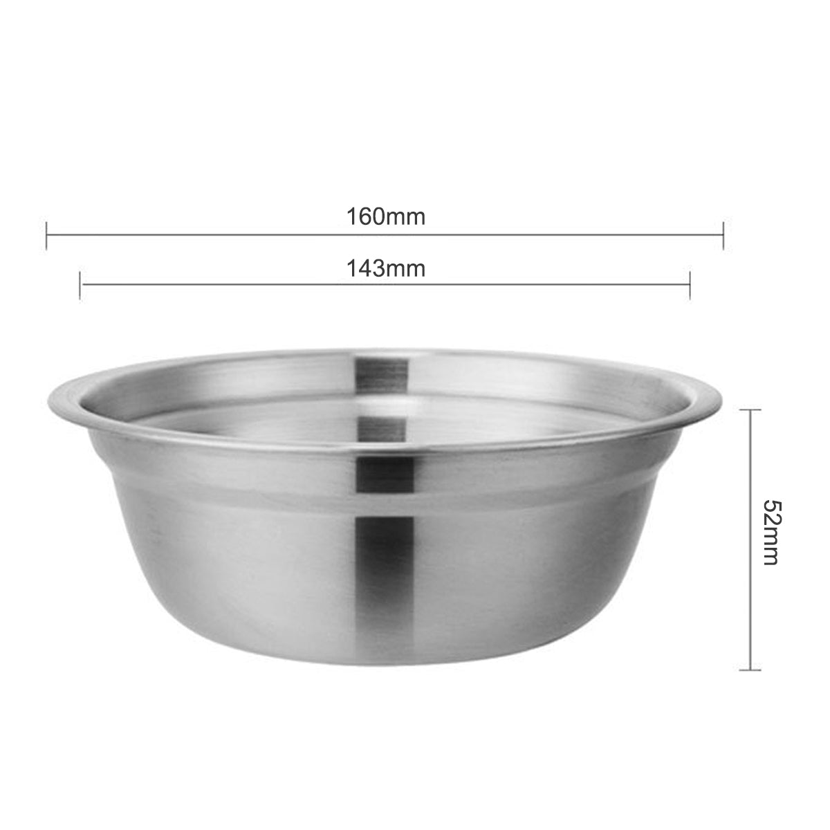 6.30" Dia. Stainless Steel Mixing Bowls Stainless Steel Metal Bowl