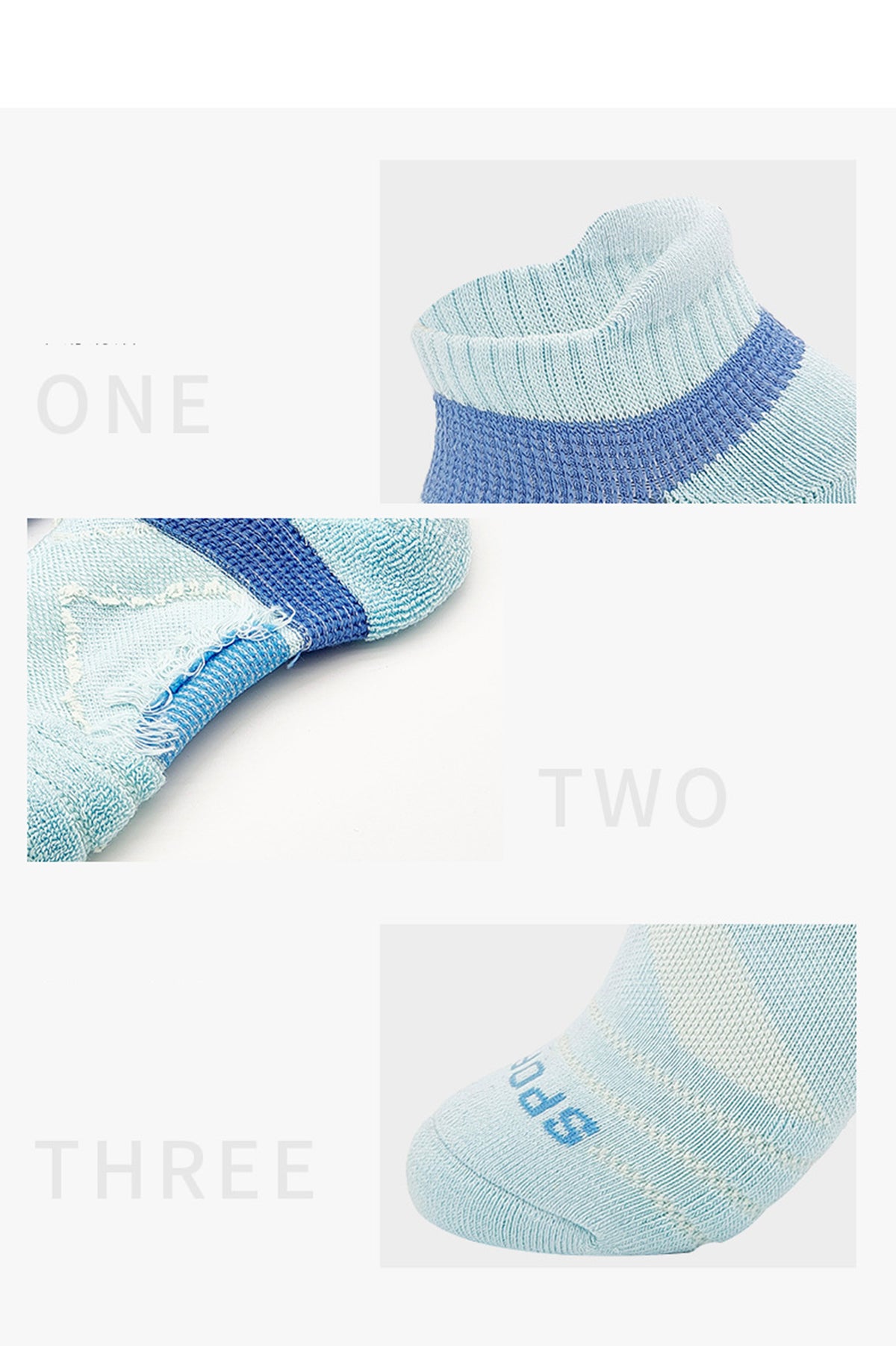 Athletic Socks Low Cut Cushion Running Socks Breathable Comfortable for Sports