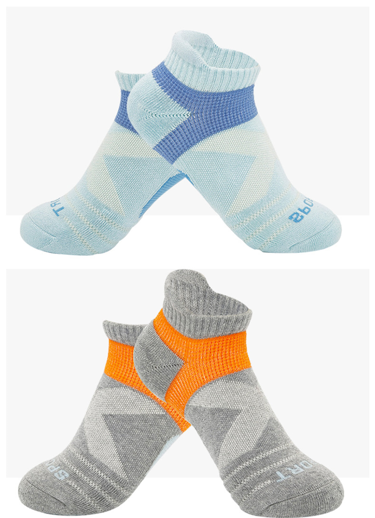 Athletic Socks Low Cut Cushion Running Socks Breathable Comfortable for Sports