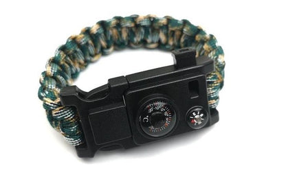 10" 1 Multifunction Outdoor Emergency Survival Gear Paracord Bracelet