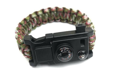 10" 1 Multifunction Outdoor Emergency Survival Gear Paracord Bracelet