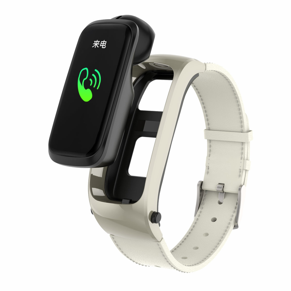 Leather Belt Wireless Earphone Smart Bracelet