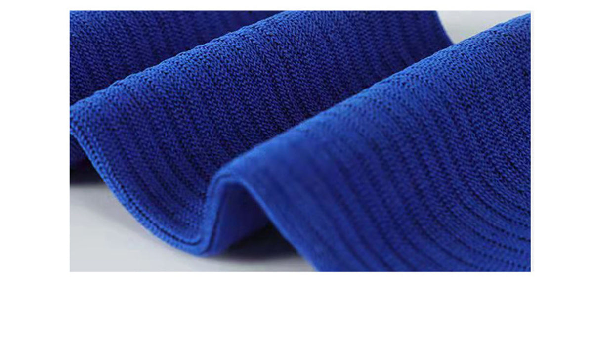 Kids Soccer Socks Boys Girls Knee Athletic High Tube Socks Cotton Striped Socks for Soccer ( Large )