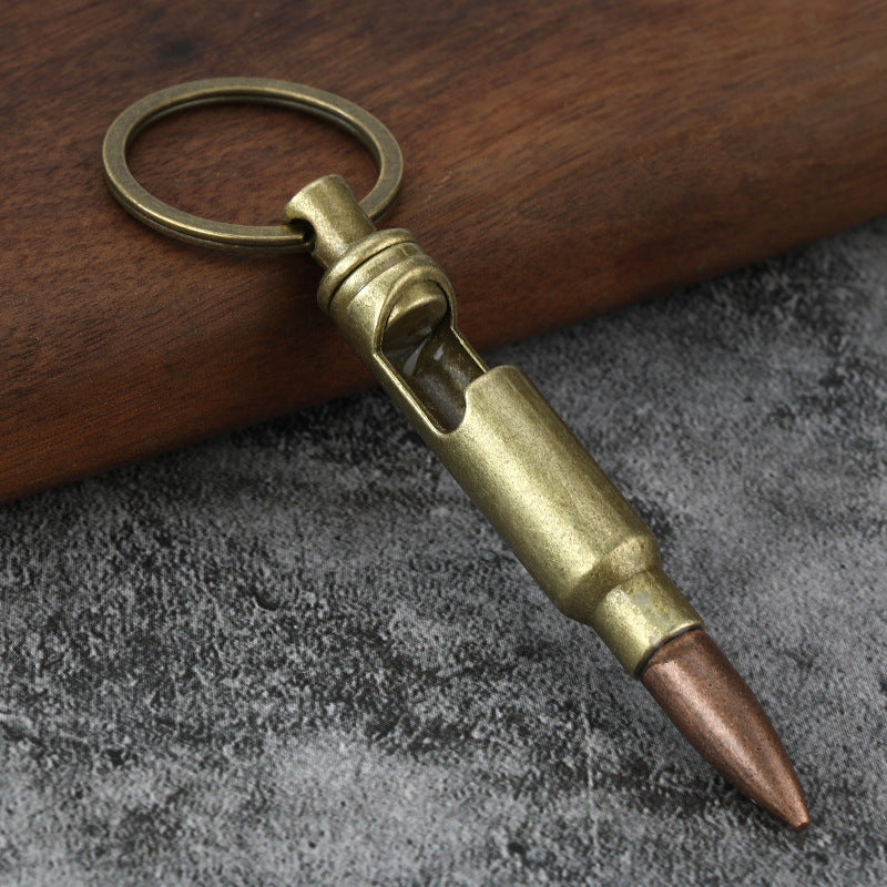 Bronze Bullet Shape Key Chain