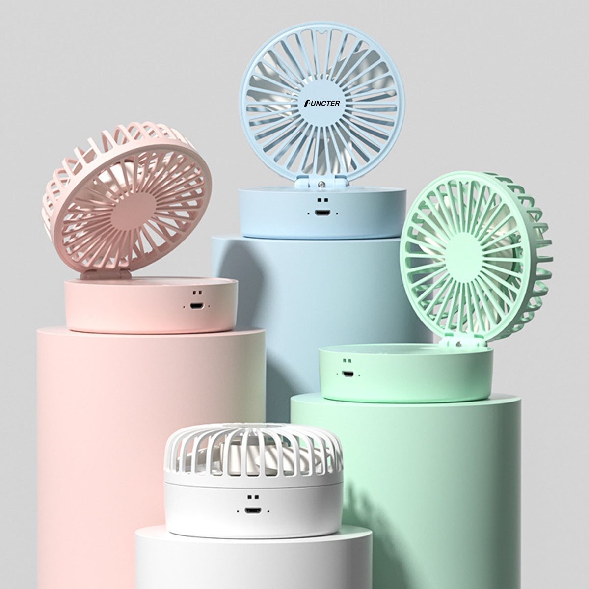 Necklace Fans Portable Neck Hanging Fan Mini Fan Handheld Hand Foldable Fan Desktop Fan Spray Fan