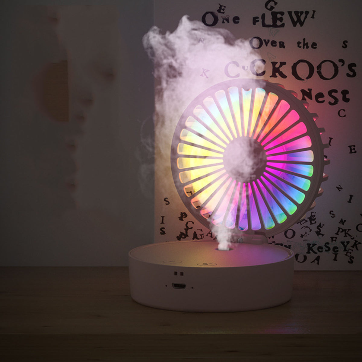 Necklace Fans Portable Neck Hanging Fan Mini Fan Handheld Hand Foldable Fan Desktop Fan Spray Fan