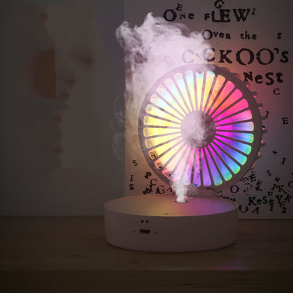 Necklace Fans Portable Neck Hanging Fan Mini Fan Handheld Hand Foldable Fan Desktop Fan Spray Fan