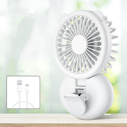 Necklace Fans Portable Neck Hanging Fan Mini Fan Handheld Hand Foldable Fan Desktop Fan Spray Fan